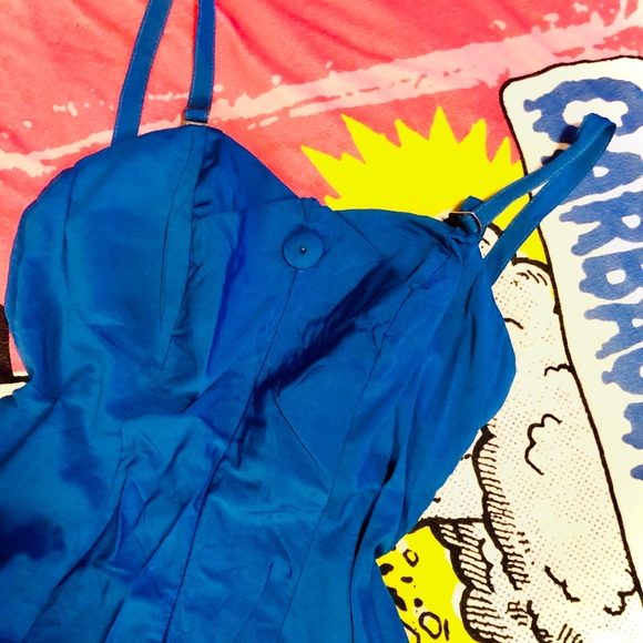 1950s Blue Baby Swimsuit M/L - Picture 2 of 6